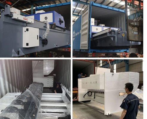 آلة القطع CNC الأفقية 6M 10000 طن ، آلة الحفر الهيدروليكية V للصفائح المعدنية