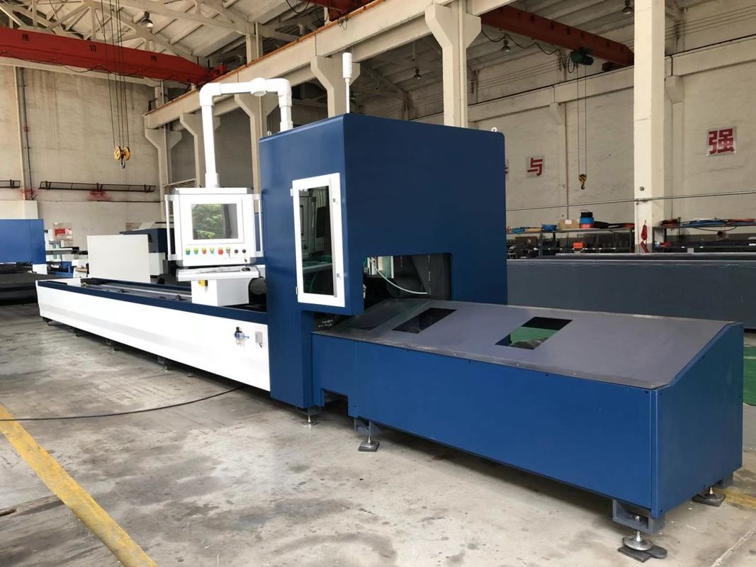 أنبوب الأنبوب الصناعي CNC آلة القطع بالليزر للصفائح المعدنية 6500mm 1.2G 3KW 4KW